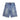 Vicious Denim Men's Embellished Multicolor Gem denim shorts - Light blue